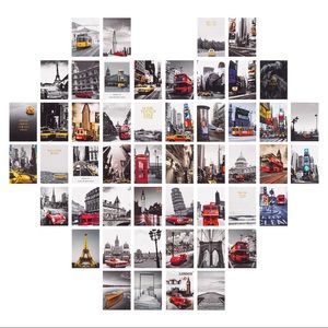 Wall College Kit Home Decor Aesthetic Pictures 4x6 inch 50pcs Stickers Included